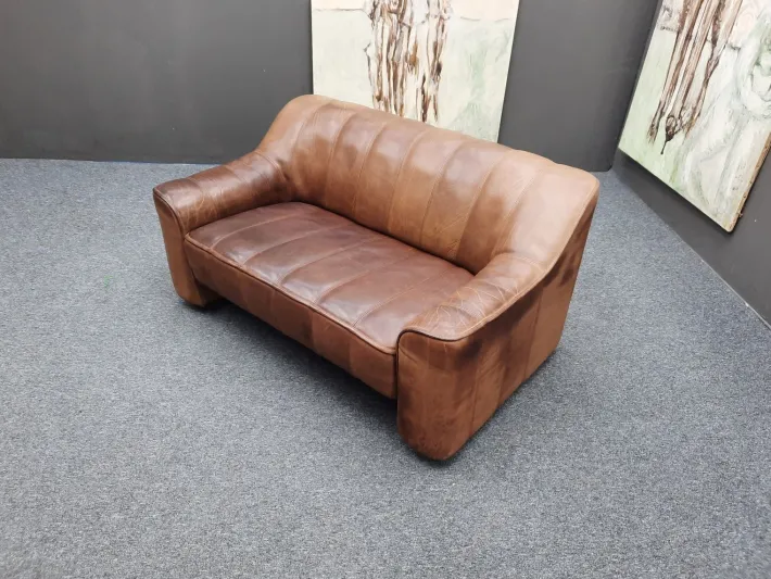 Pamono Vintage DS 44 Sofa in Leather from de Sede, 1970s Outlet