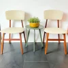 Pamono Vintage Dutch Chair in Wood and Faux Leather from Simpla-Lux, 1960s Clearance