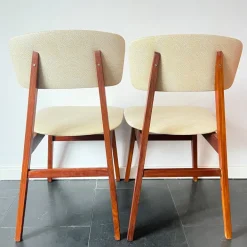 Pamono Vintage Dutch Chair in Wood and Faux Leather from Simpla-Lux, 1960s Clearance