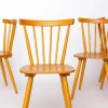 Pamono Vintage Dutch Kitchen Chairs with Beech Frames, 1960s, Set of 4