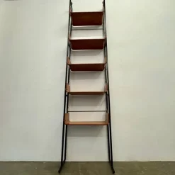 Pamono Vintage Earth/Sky Bent Wood Bookcase, 1950s Best