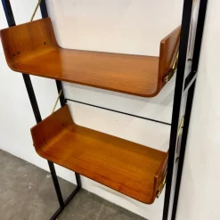 Pamono Vintage Earth/Sky Bent Wood Bookcase, 1950s Best