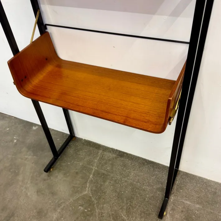 Pamono Vintage Earth/Sky Bent Wood Bookcase, 1950s Best