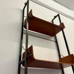 Pamono Vintage Earth/Sky Bent Wood Bookcase, 1950s Best