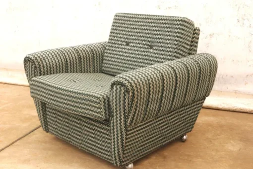 Pamono Vintage Eastern Bloc Living Room Set, Former Czechoslovakia, 1980s, Set of 3 New