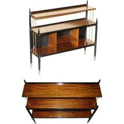 Pamono Vintage Ebonised Brass and Hardwood Sideboard from G-Plan Outlet
