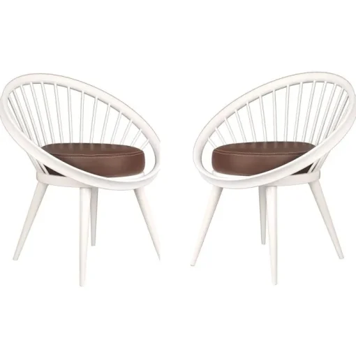 Pamono Vintage Ellipse Armchairs from Swedese, Set of 2