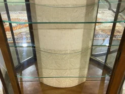 Pamono Vintage English Display Cabinet in Walnut, 1950s New