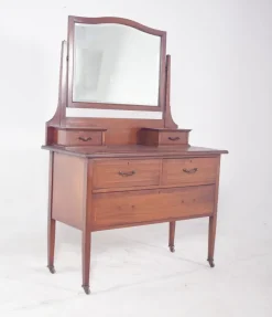 Pamono Vintage English Dressing Table with Mirror, 1920s Best