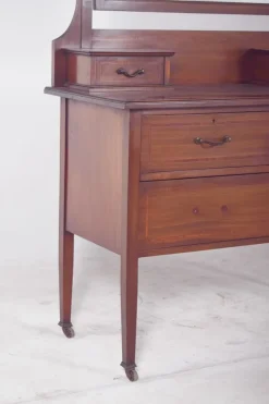 Pamono Vintage English Dressing Table with Mirror, 1920s Best