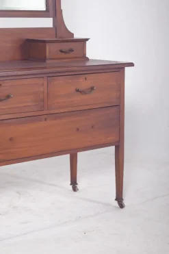 Pamono Vintage English Dressing Table with Mirror, 1920s Best