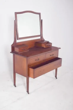 Pamono Vintage English Dressing Table with Mirror, 1920s Best