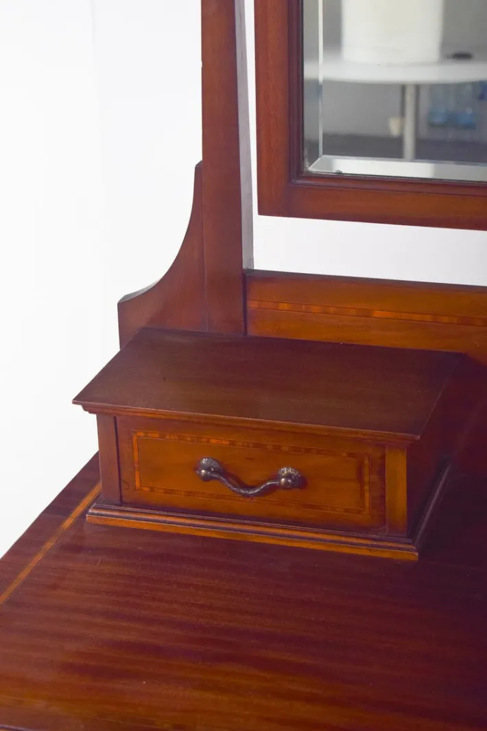 Pamono Vintage English Dressing Table with Mirror, 1920s Best