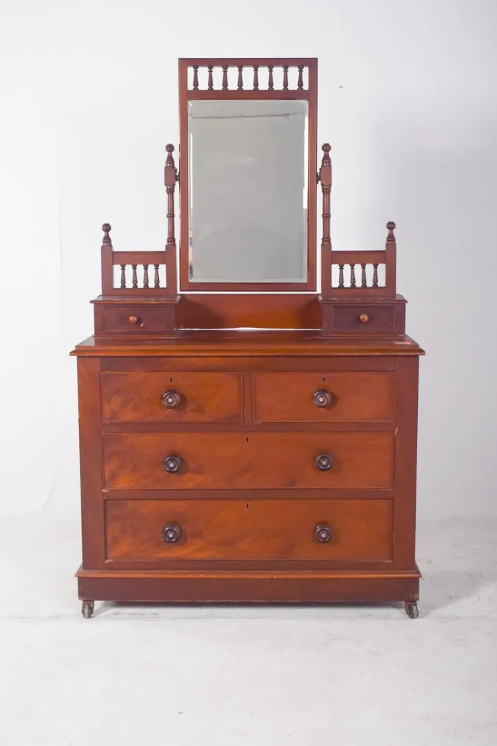 Pamono Vintage English Dressing Table with Drawers, 1920s Hot
