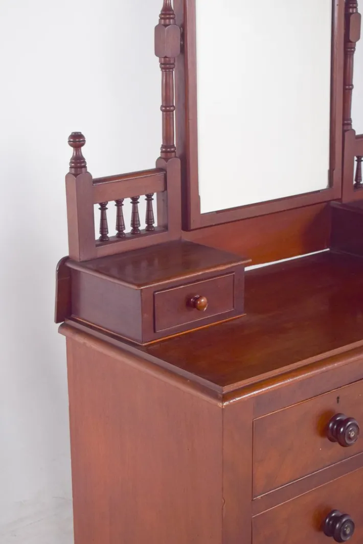 Pamono Vintage English Dressing Table with Drawers, 1920s Hot
