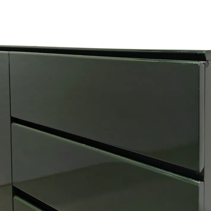 Pamono Vintage English Space Age Green Lacquered Sideboard, 1970s Outlet