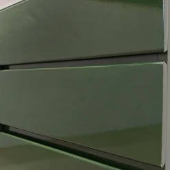 Pamono Vintage English Space Age Green Lacquered Sideboard, 1970s Outlet