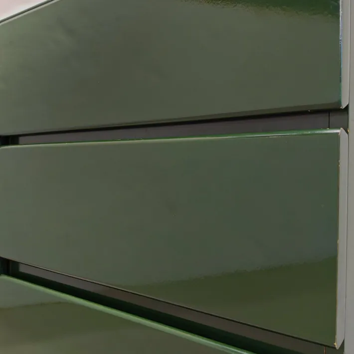 Pamono Vintage English Space Age Green Lacquered Sideboard, 1970s Outlet