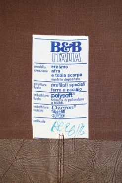 Pamono Vintage Erasmo Sofa by Tobia & Afra Scarpa for B&B Italia, 1974 Sale