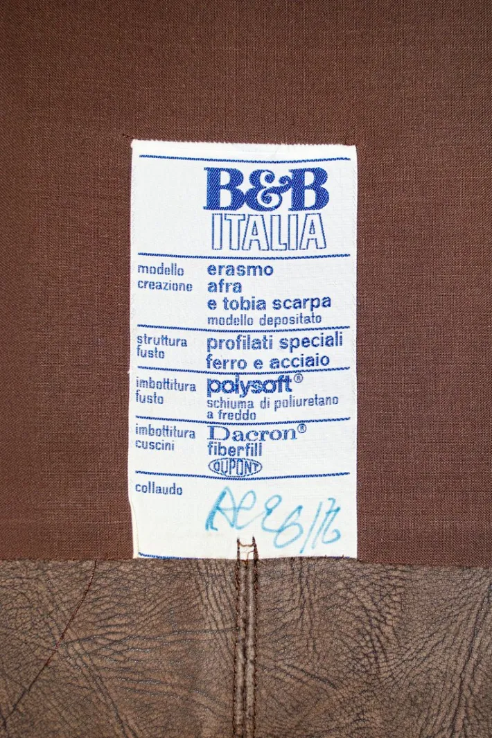 Pamono Vintage Erasmo Sofa by Tobia & Afra Scarpa for B&B Italia, 1974 Sale