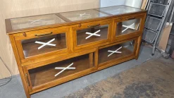 Pamono Vintage Exhibitor Counter in Teak Discount