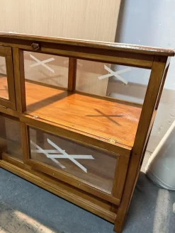 Pamono Vintage Exhibitor Counter in Teak Discount