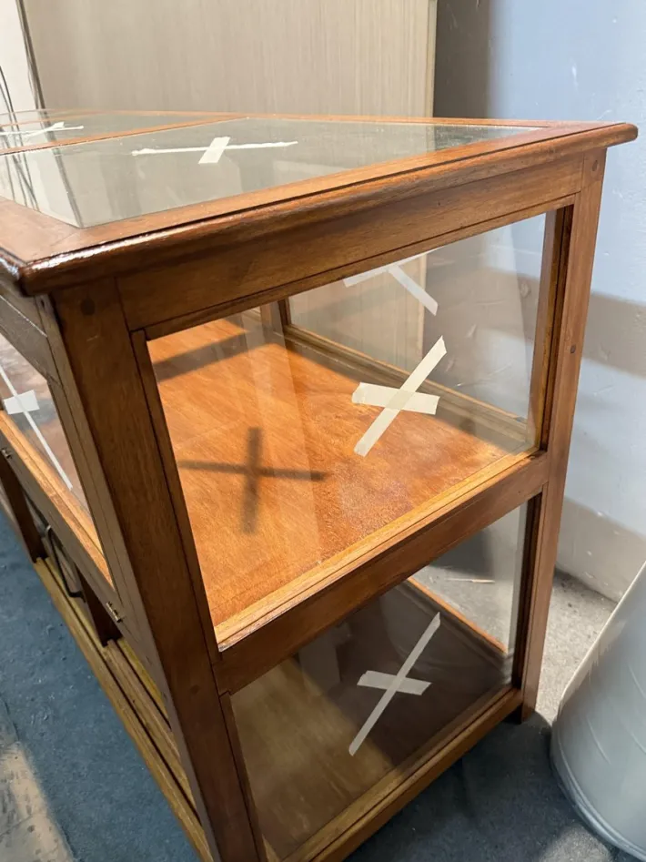 Pamono Vintage Exhibitor Counter in Teak Discount