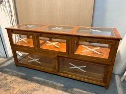 Pamono Vintage Exhibitor Counter in Teak Discount