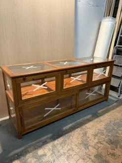 Pamono Vintage Exhibitor Counter in Teak Discount