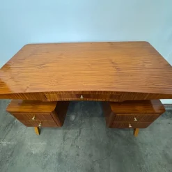 Pamono Vintage Exotic Wood Desk, 1950s Hot