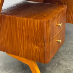 Pamono Vintage Exotic Wood Desk, 1950s Hot
