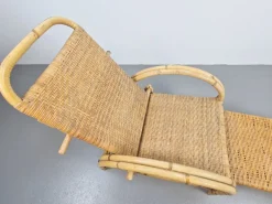 Pamono Vintage Extendable Deck Chair in Rattan, 1960 Clearance