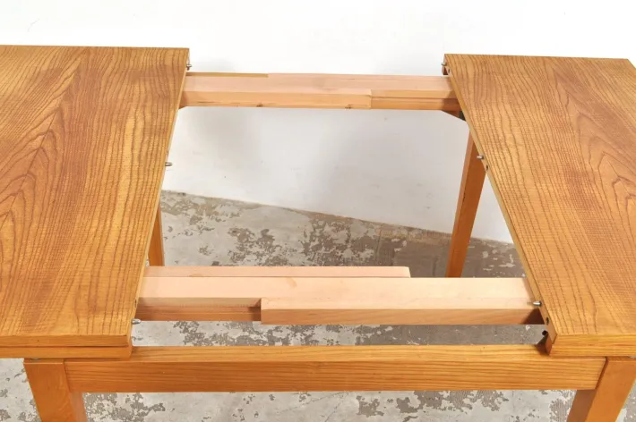 Pamono Vintage Extendable Dining Table in Ash Wood, 1960s Online