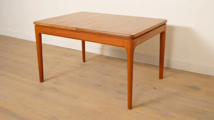 Pamono Vintage Extendable Dining Table in Teak from Glostrup Moblerfabrik Sale