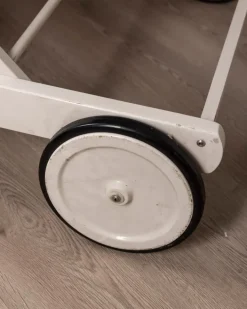 Pamono Vintage Fabric Deck Chairs and Trolley by Clara Agnelli Per Reguitti for Fratelli Reguitti, 1970s, Set of 4 Clearance