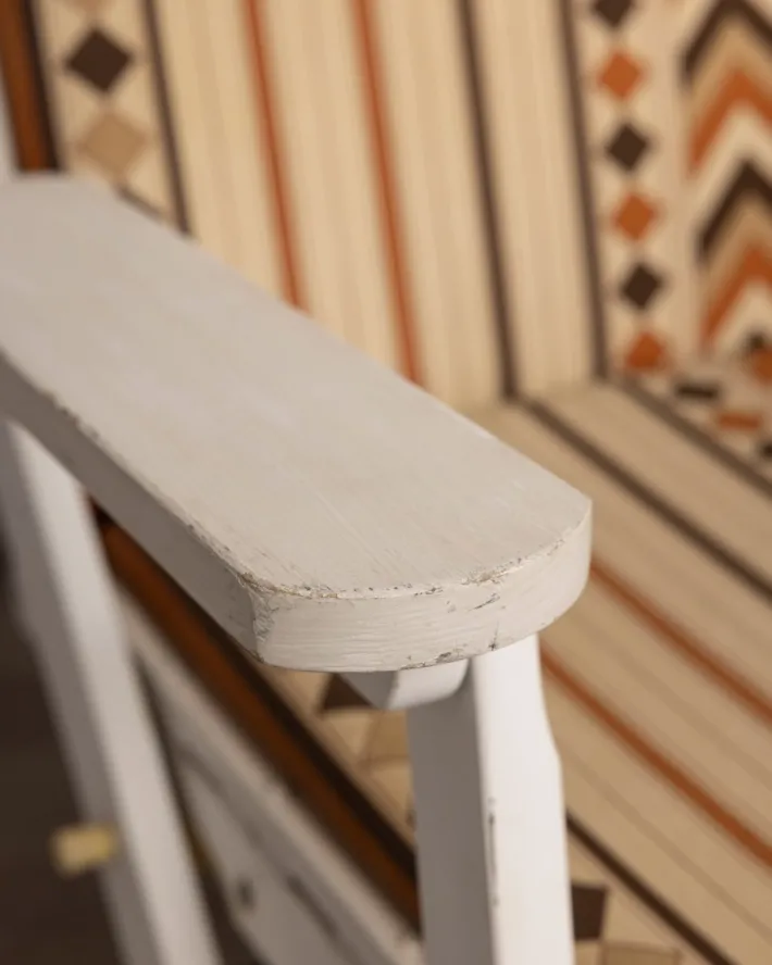 Pamono Vintage Fabric Deck Chairs and Trolley by Clara Agnelli Per Reguitti for Fratelli Reguitti, 1970s, Set of 4 Clearance