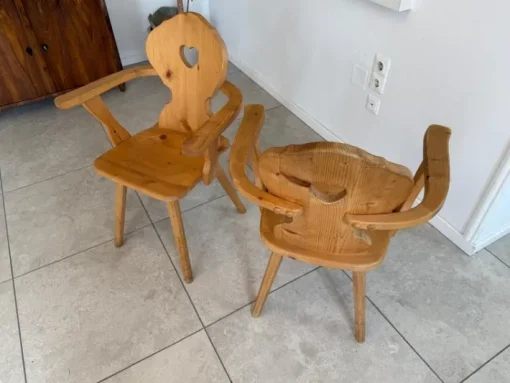 Pamono Vintage Farmhouse Heart-Shaped Armchair Clearance