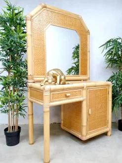 Pamono Vintage Faux Bamboo Dressing Table, 1980s Outlet