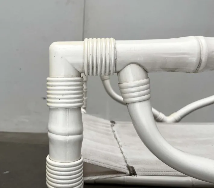 Pamono Vintage Faux Bamboo Lounge Chairs and Table from Kettal, Spain, 1980s, Set of 3 Best