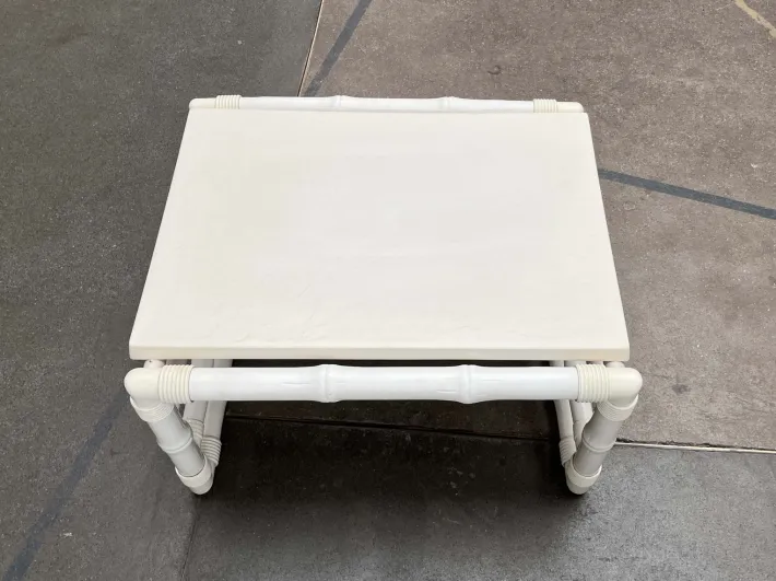 Pamono Vintage Faux Bamboo Lounge Chairs and Table from Kettal, Spain, 1980s, Set of 3 Best