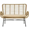 Pamono Vintage Faux Rattan Garden Bench Hot