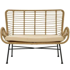 Pamono Vintage Faux Rattan Garden Bench Hot