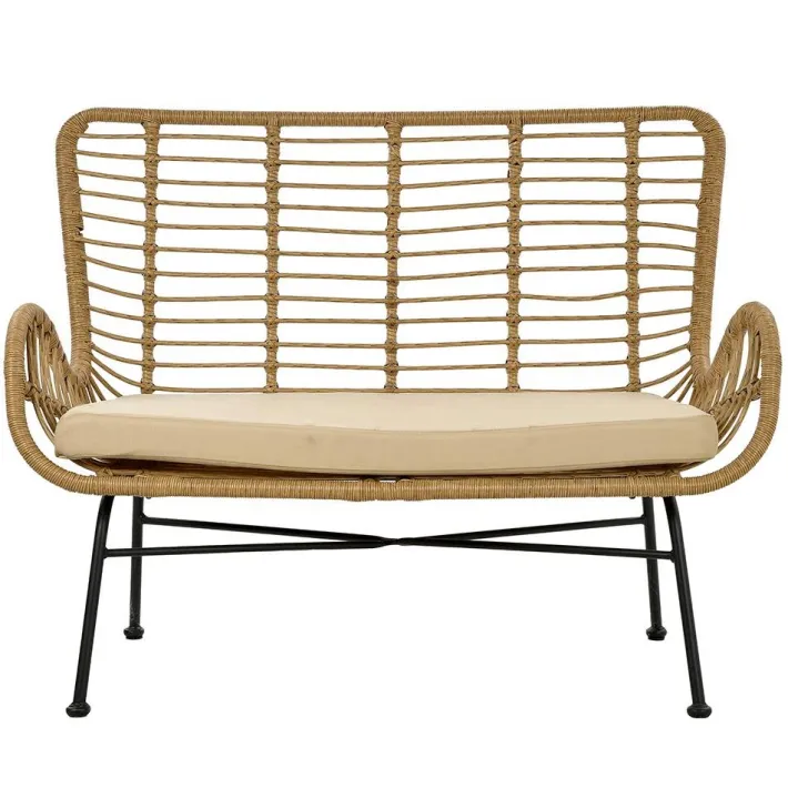 Pamono Vintage Faux Rattan Garden Bench Hot