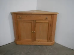 Pamono Vintage Fir Corner Cabinet, 1970