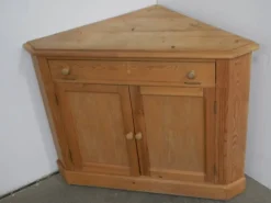 Pamono Vintage Fir Corner Cabinet, 1970
