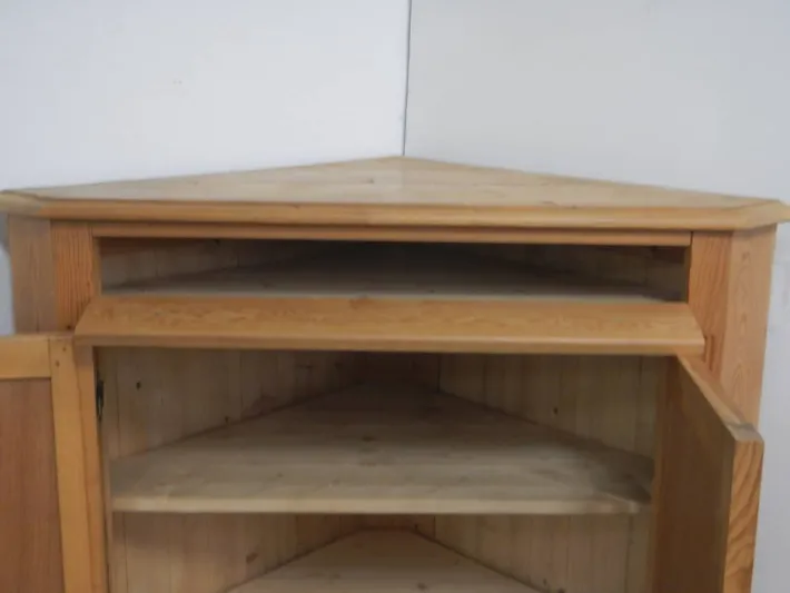 Pamono Vintage Fir Corner Cabinet, 1970