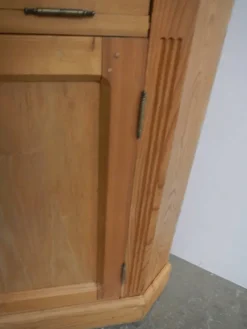 Pamono Vintage Fir Corner Cabinet, 1970