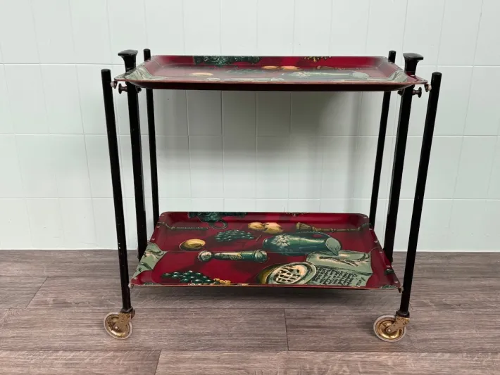 Pamono Vintage Folding Bar Cart, 1960s Outlet