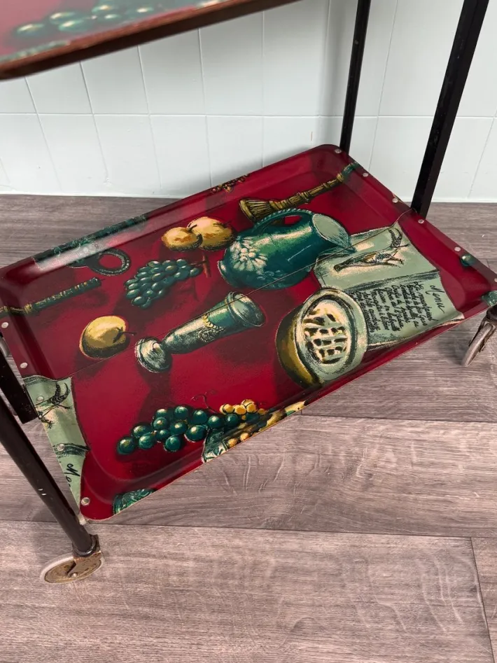 Pamono Vintage Folding Bar Cart, 1960s Outlet