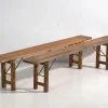 Pamono Vintage Folding Benches in Pine, 1950